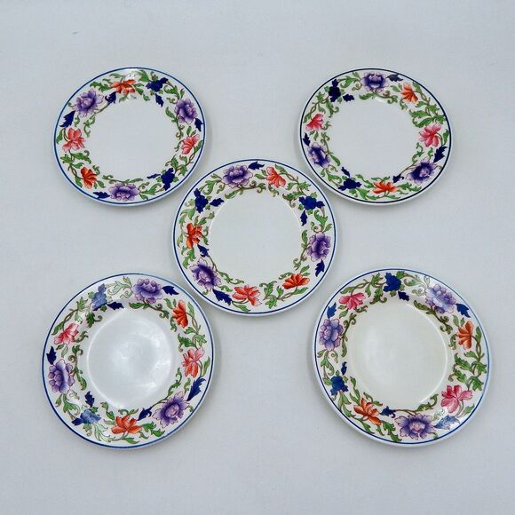 Spode Copeland China Butter Dishes 6 Inch (5) Exclusive To Harrods London R4471 - Picture 1 of 14